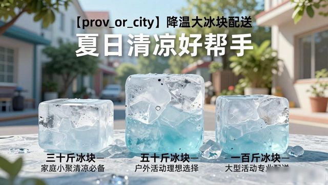 滨江降温大冰块配送 夏日清凉好帮手